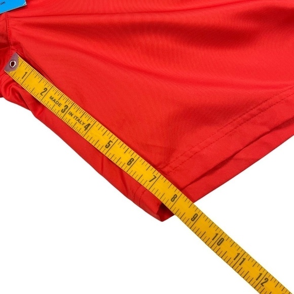 NEW PWAP! Original Swim Board Shorts Waterproof Pocket Rare Made in NYC Red M - Picture 10 of 12